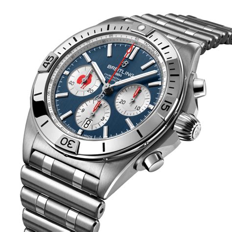 breitling blue corner graph|Breitling chronograph 42.